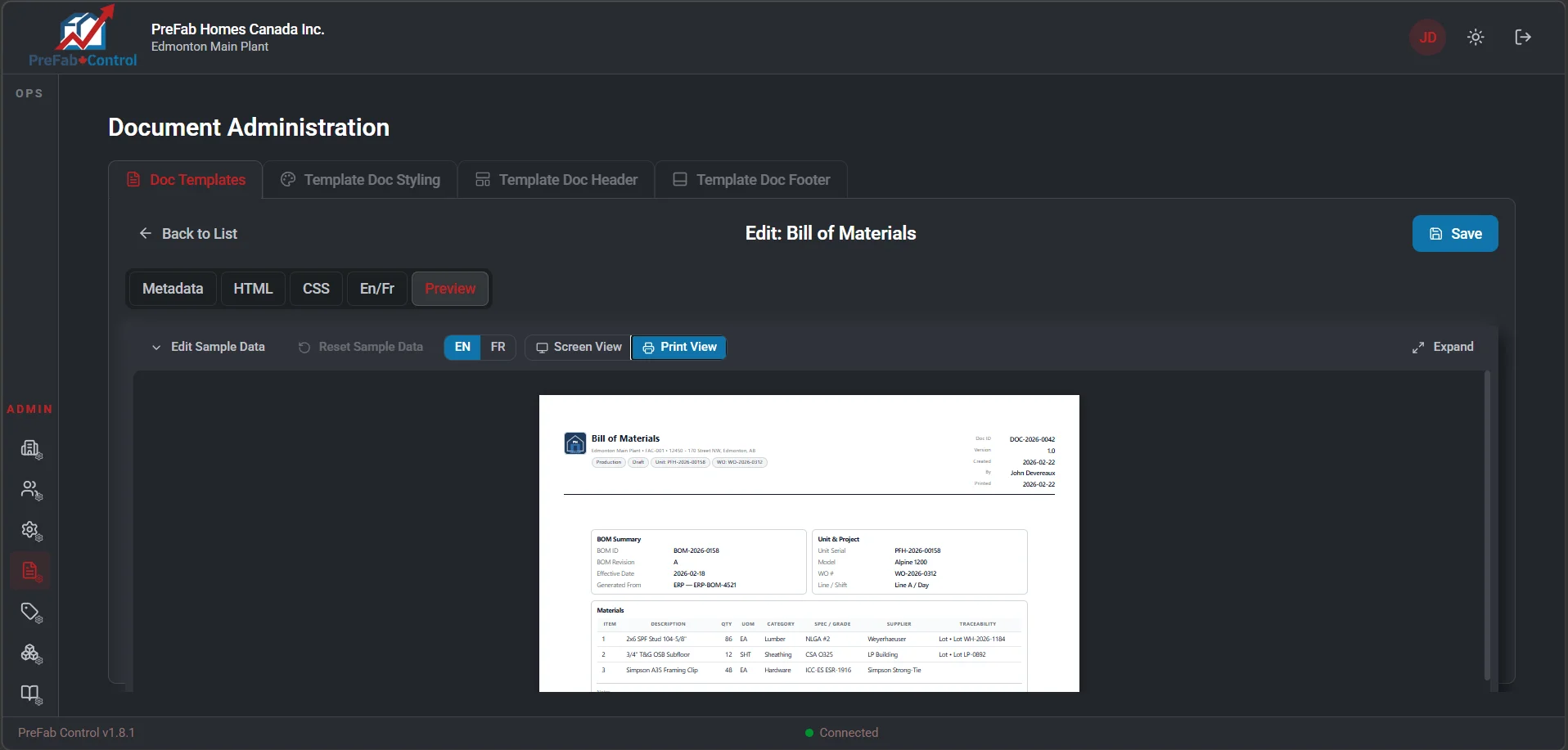Document generation for compliance reporting